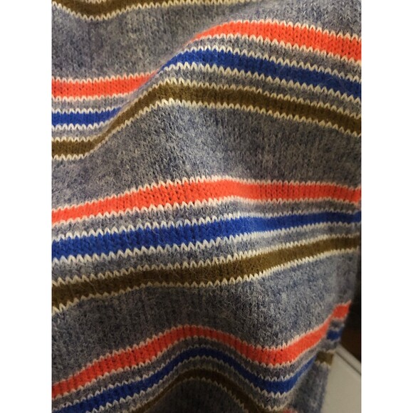 1960s-1970s LANZ ORIGINAL. Long Sleeve Striped. Maxi Sweater Dress. XS-S. As Is - Picture 10 of 10
